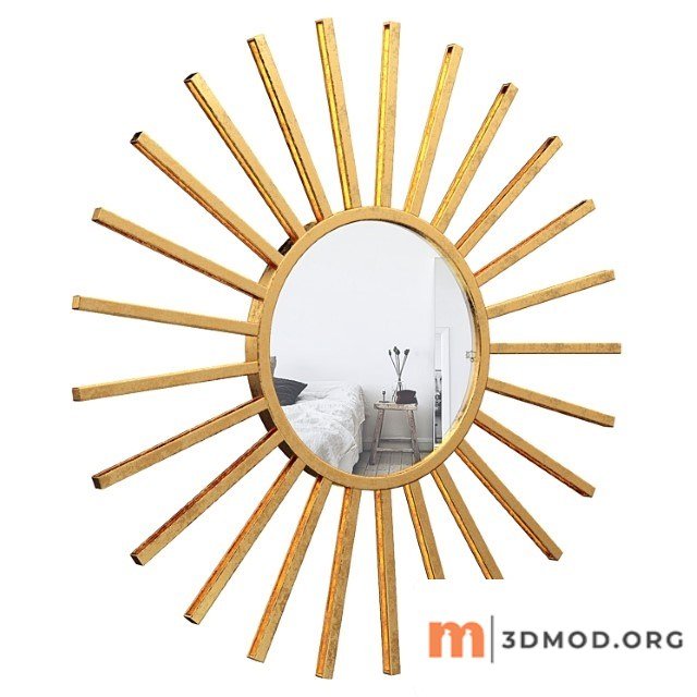 Neetu modern sun accent mirror eyqn5240