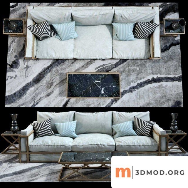 Neoclassic Luxury Sofa Set 03