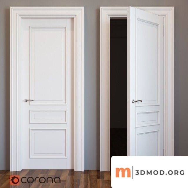 Neoclassic White Door