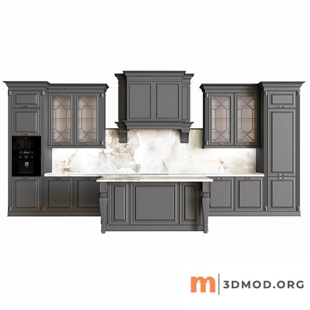 Neoclassical kitchen 04