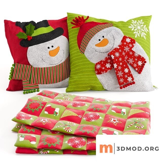 New year decorative set.