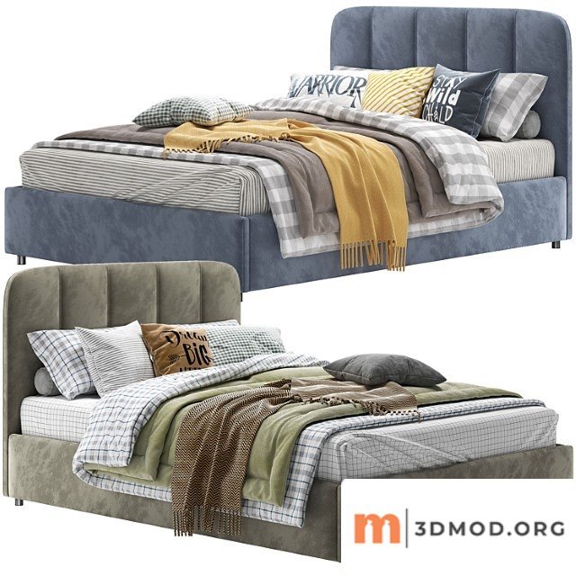 Nuance upholstered platform bed