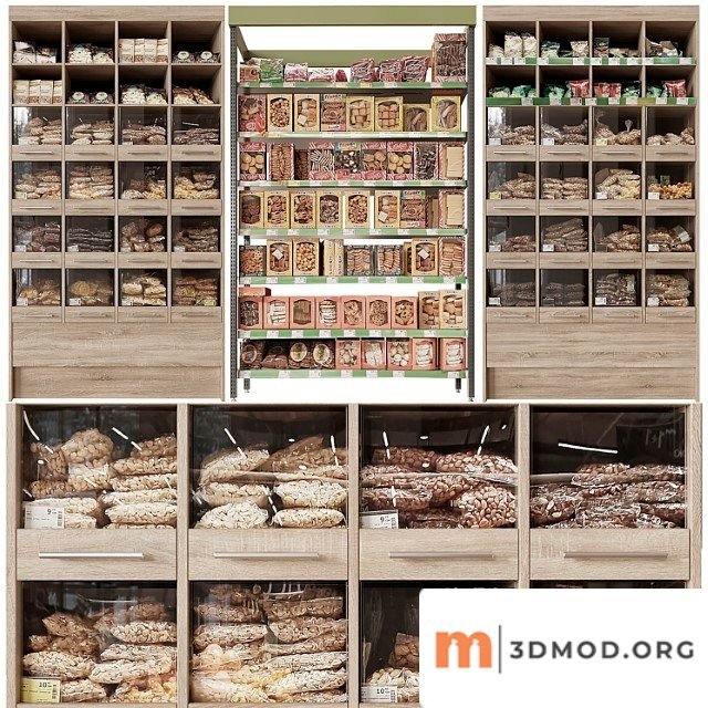 Nuts shelves