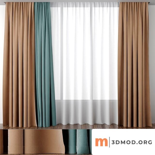 Ocher And Mint Blinds