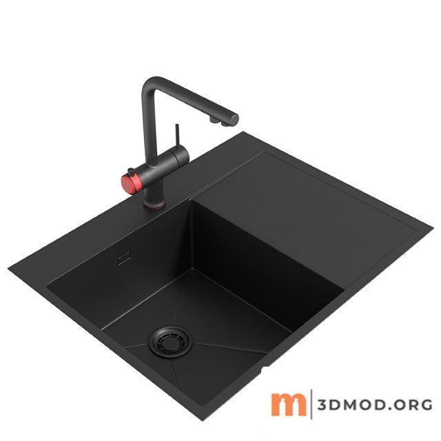 Omoikiri hotaru-r mixer and omoikiri akisame 65-gm-l sink