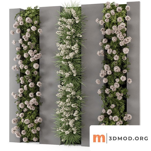 Outdoor Wall Vertical Garden Set Set 1082