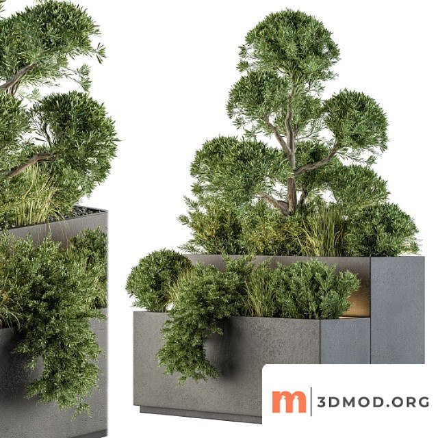 Outdoor plant set 214 - plant box