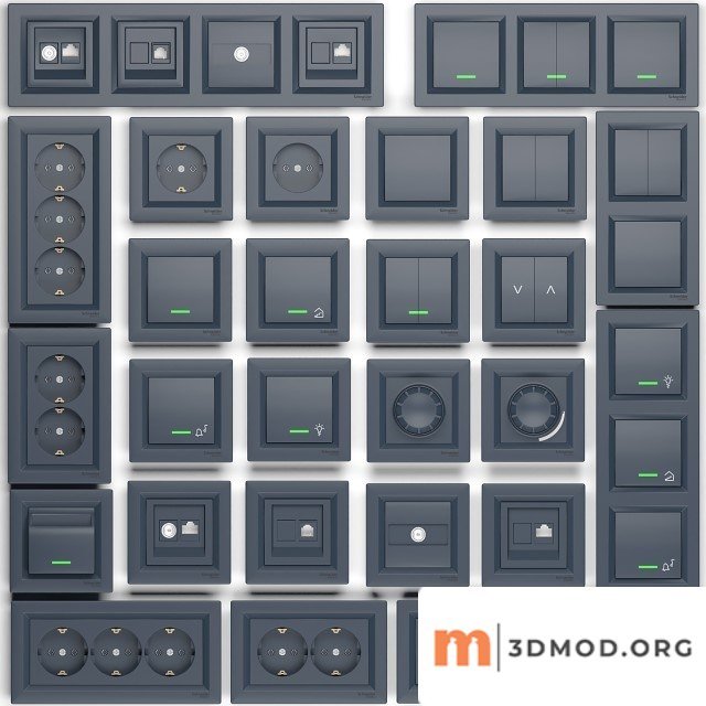 Outlets Switches Schneider Electric Asfora Series