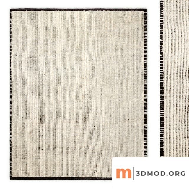Parallelo hand-knotted wool rug rh
