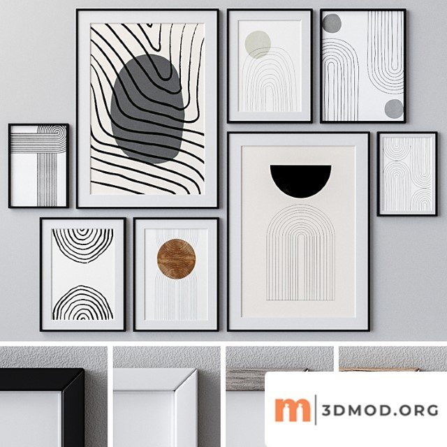 Photo frames set 1338