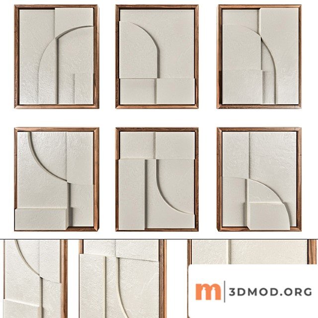 Plastart Set Of 6 Reliefs