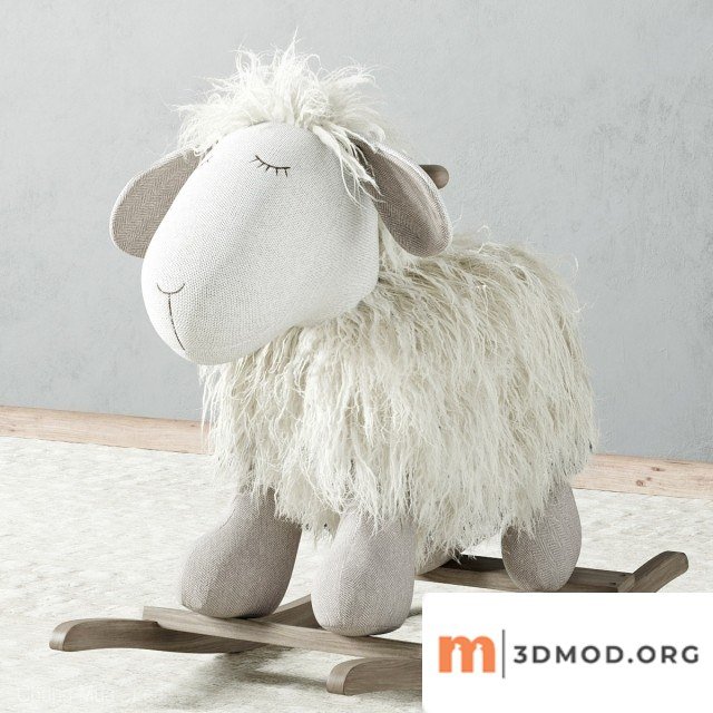 Plush Rocking Lamb