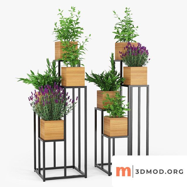 Quadrant plant stand