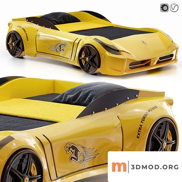 Racing Ferrari Car Bed Model For Kids