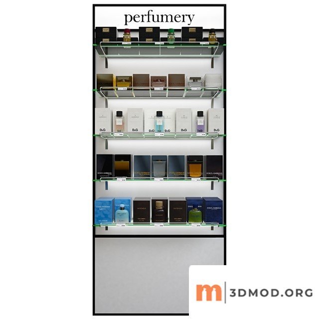 Rack with perfumery dolce & gabbana