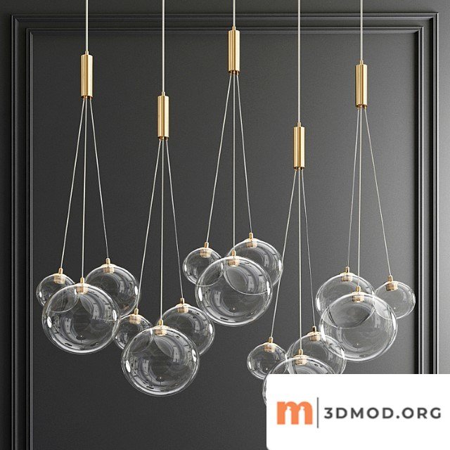Random multi light pendant light