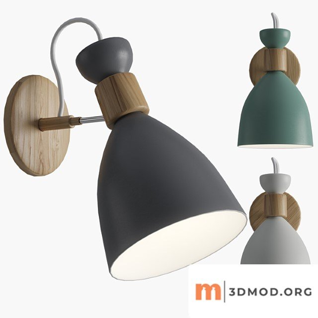 Ranuuki scandi pastel wall lamp