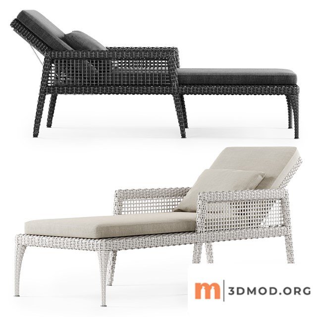 Rattan Chaise Lounge Dr50 Shezlong Iz Rotanga