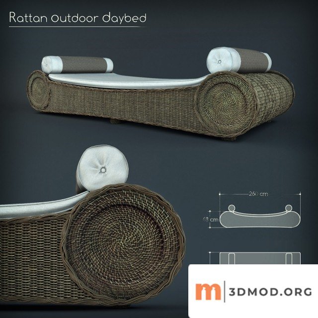 Rattan Outdoor Daybed