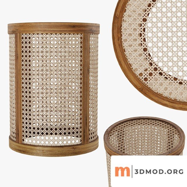 Rattan bench