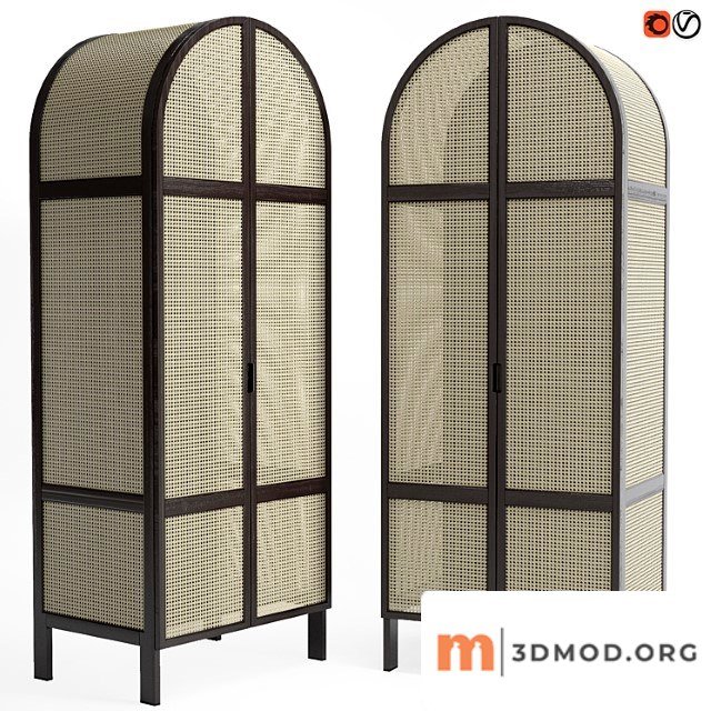 Rattan cabinet cane