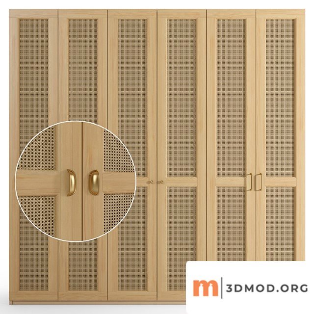 Rattan cabinet