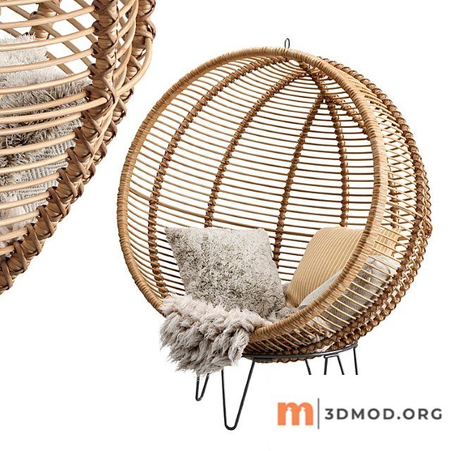 Rattan cocoon chair cox & cox