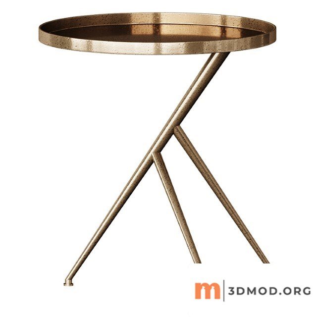 Raw Brass Cecilia Accent Table Coffee