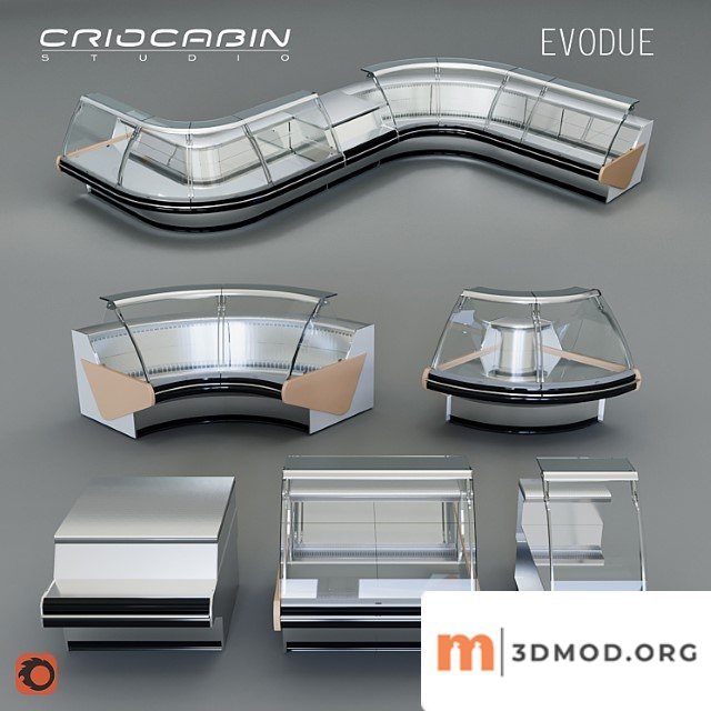 Refrigerated showcase criocabin evodue