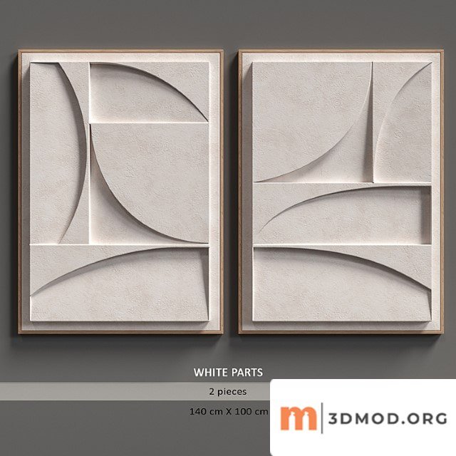 Relief white parts