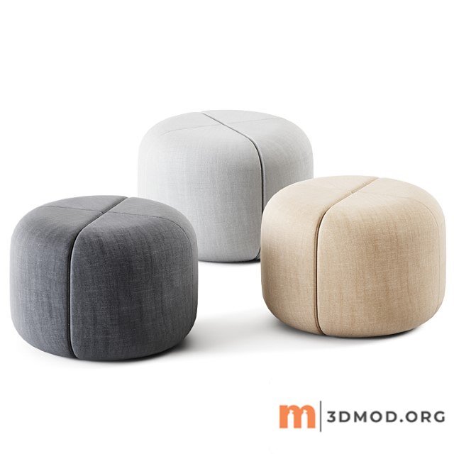 Round Pouf Bob by Bla Station