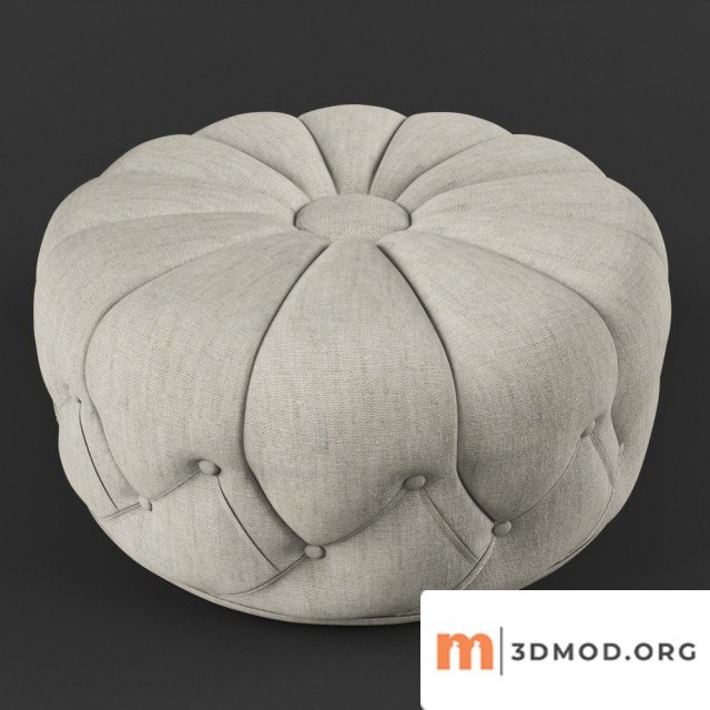 Round Tufted Pouf