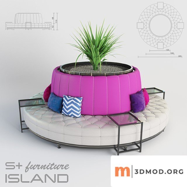 S Furniture Island Sofa