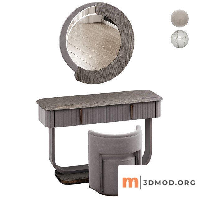 Saber jewels crystal narrow dressing table