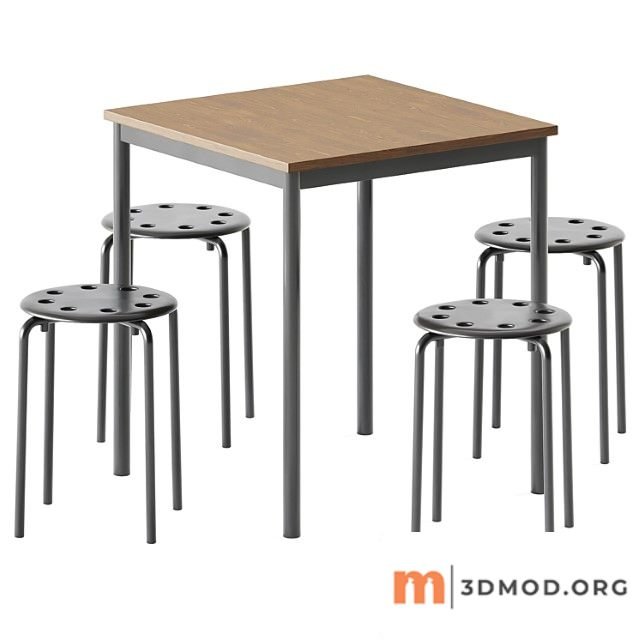 Sandberg table and marius stool by ikea