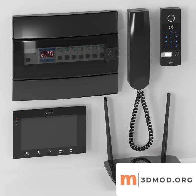 Set Electrical Equipment For The Corridor