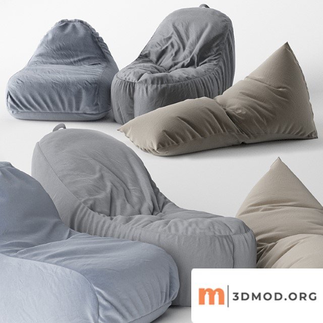 Set bean bags (ikea and woodnotes)