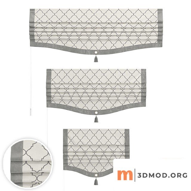 Set of Roman Curtains Arissa Isla