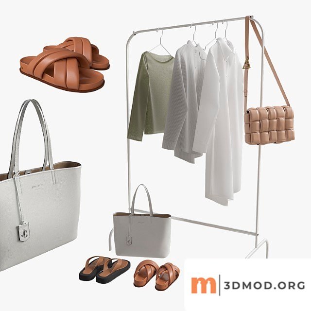 Set of clothes, shoes and bag