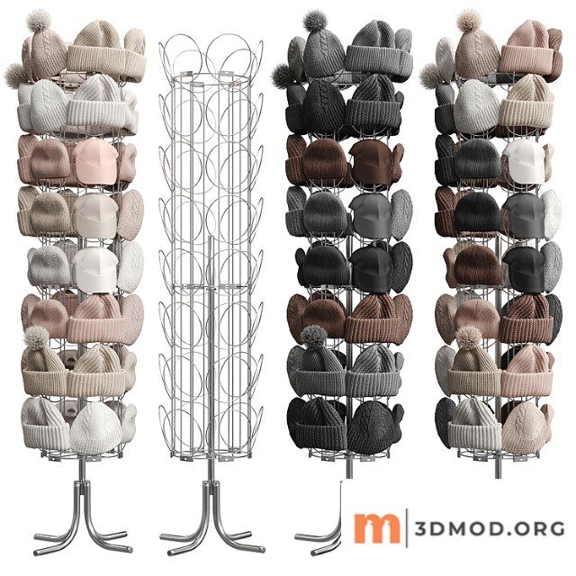 Set of hats and accessories 02