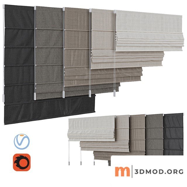 Set of roman blinds 6