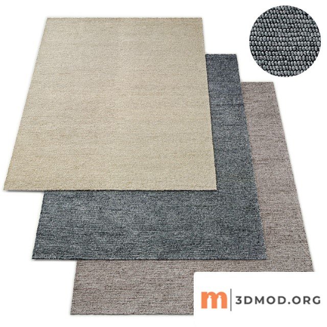 Shaded loop rug rh