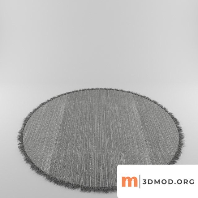 Shaggy Carpet With Round Piping
