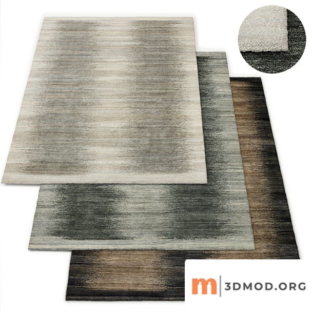 Shahi hand-knotted wool rug restoration hardware