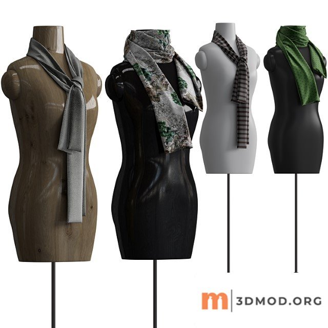Shawl over manikin