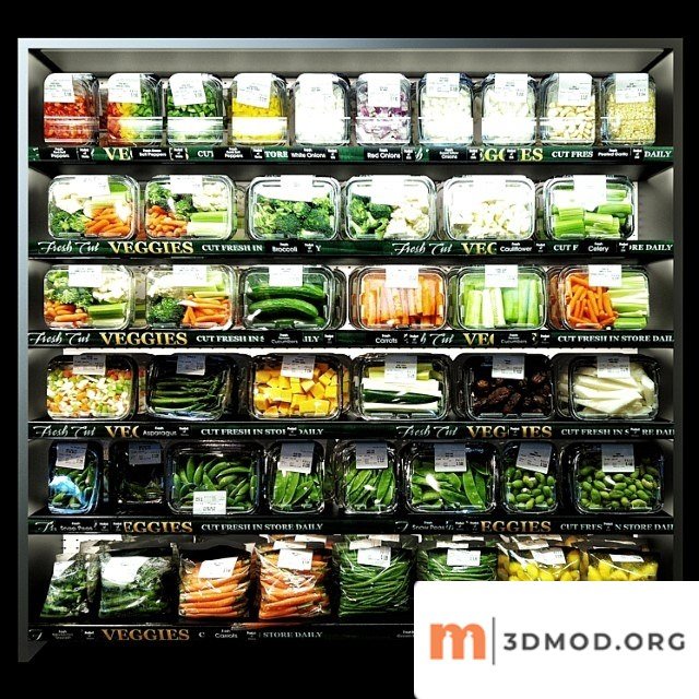 Shelves With Vegetables