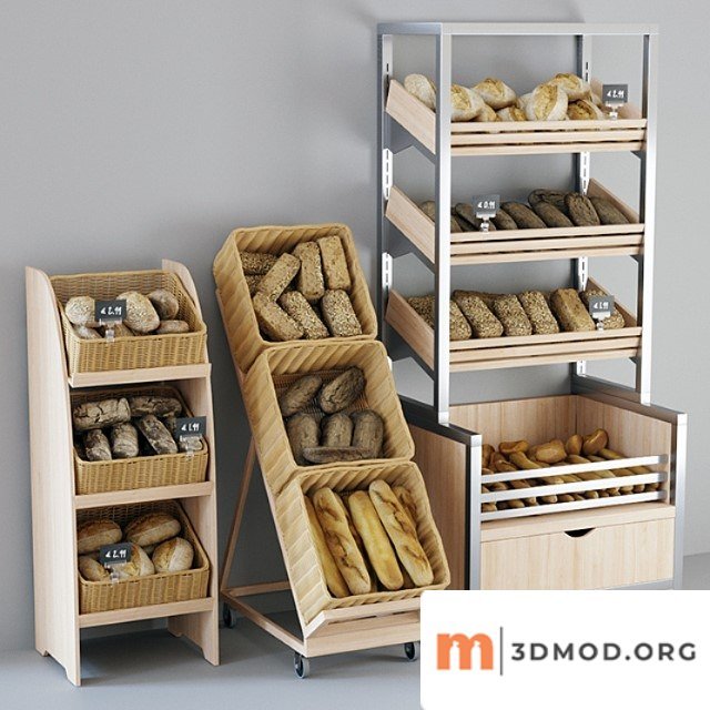 Shelvings With Bread