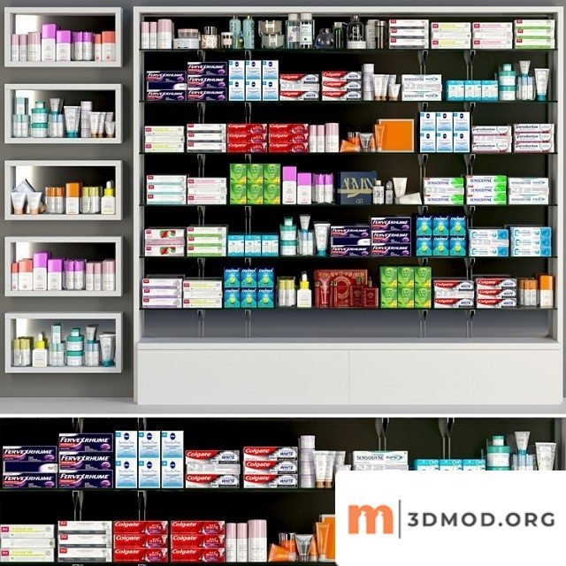 Showcase in a Pharmacy