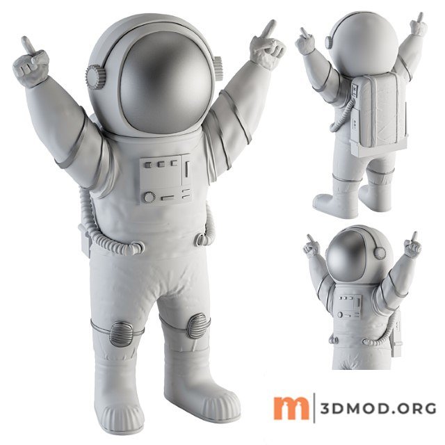 Space man sculpture