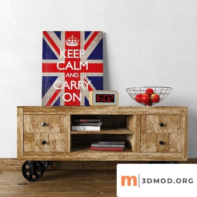 TV Console Industrial Loft Designe